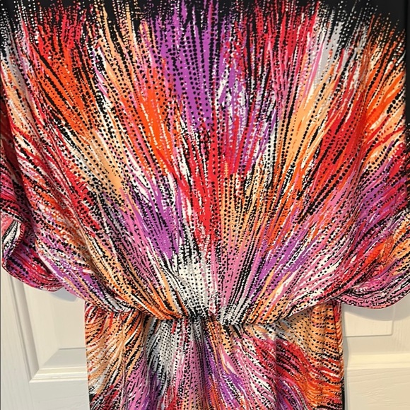 Colorful Abstract Patterned Dress - Picture 3 of 4